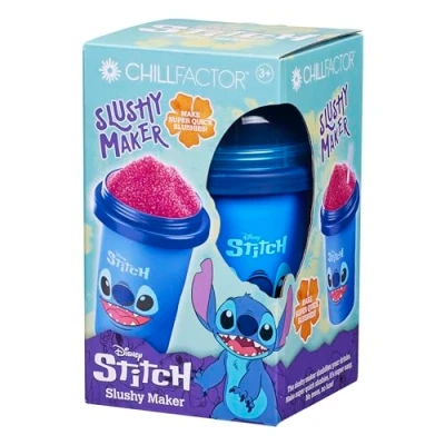 Image de ChillFactor Disney Machine à Neige fondante Gobelet Presser réutilisable avec Motif de Personnage Stitch, 08258, Bleu