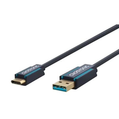 Image de ClickTronic 45123 câble USB 3.2 Gen 1 (3.1 1) 0,5 m C A Noir Neuf