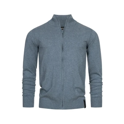 Image de Indicode Hommes Lau Cardigan composé à 80% de Coton China Blue Mix S