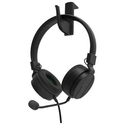 Image de SNAKEBYTE Xbox Headset SX Noir/Vert Casque de Jeu stéréo Series SX, Pilote Audio 40mm, Micro Amovible, rembourré, Jack 3,5mm, Compatible avec PS5, Xbox, Ordinateur Portable