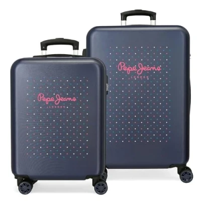 Image de Pepe Jeans Molly Set de Bagages Multicolore 55/68 cms Rigide ABS Serrure à combinaison 104L 4 roues doubles Bagage main