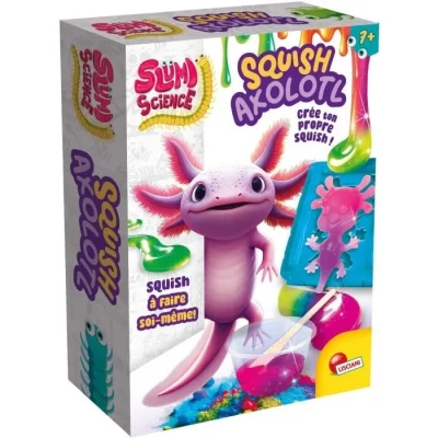Image de Lisciani SLUMI Science Pocket Squishy Axolotl Kit Expériences Scientifiques pour Enfants dès 6 Ans Coffret DIY Création d&#039;un Jeu Scientifique &amp; Chimie Jouet