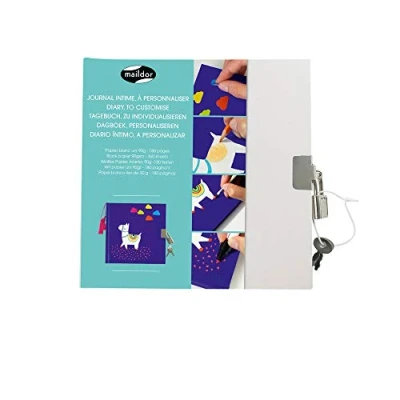 Image de Maildor GB020O Un journal intime Gamme blanche 180 pages unies blanches 90g, 16x16 cm avec couverture rigide