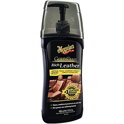 Image de Meguiar&#039;s G17914EU Gold Class Cuir Riche 3 en 1 Nettoyant Conditionneur Protectant 400ml