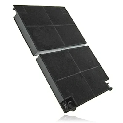 Image de SPARES2GO Filtre à charbon type EFF70 pour hotte aspirante Zanussi (193 x 135 20 mm, lot de 2 filtres)