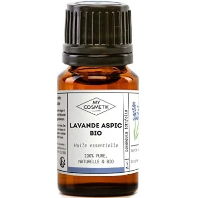 Image de MY COSMETIK Huile Essentielle de Lavande Aspic BIO AB Issue l&#039;agriculture Biologique Chémotypées HEBBD/HECT 100% pure et naturelle Certifié ECOCERT Fabriqué en France 30 ml