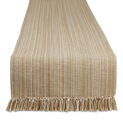 Image de DII Tabletop Collection, Cotton, Taupe, Table Runner, 13x108