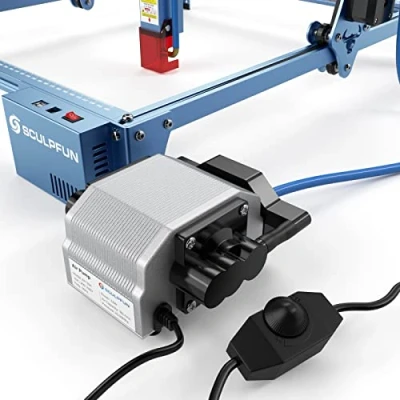 Image de SCULPFUN air assist pour machine à graver laser S10 30 L/min pompe compresseur d&#039;air Engraver et couper de haute précision, gravure silencieuse 40 dB s9/S10