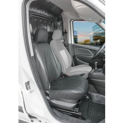Image de Walser 11550 Housse de Voiture Transporter sur Mesure, siège en Similicuir Anthracite Compatible avec Fiat Doblo 2, Passager à Unique