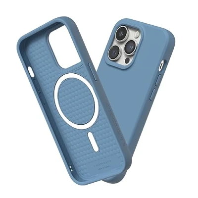 Image de RhinoShield Coque Compatible avec [iPhone 14 Pro Max] SolidSuit Magsafe Fine Technologie d&#039;absorption des Chocs et Finition Premium Mate Bleu marée