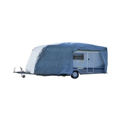 Image de GreenYard® Housse de Protection pour Camping Car avec réflecteurs Taille XXL 730 x 250 220 cm Bâche Contre la poussière et l&#039;humidité Respirant Durable