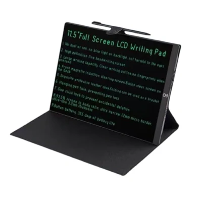 Image de EMEBAY Tablette d&#039;écriture Plein écran LCD 11,5&quot;, Bloc Notes numérique Ultra Mince 3.2 mm pour Enfants et Adultes, effaçable avec étui Tablette, rédaction, Dessin, Messages