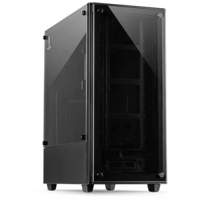 Image de Boîtier PC Full Tower INTER TECH C 303 Mirror Noir 3 ventilateurs 2 baies internes 4 d&#039;extension