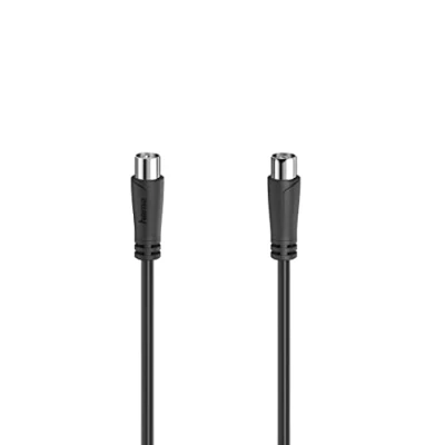 Image de Hama Cordon d&#039;antenne, f. Coax. mâle fem, 3,0 m, 90 DB, Noir