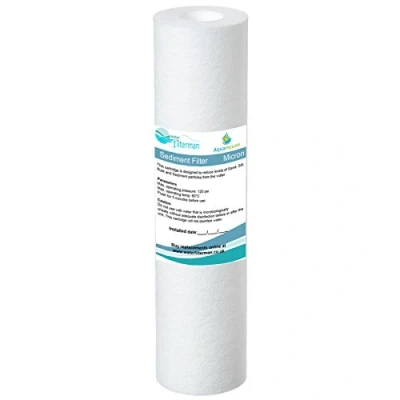 Image de AquaHouse 10 &quot;cartouche de filtre à eau sédiment pour l&#039;osmose inverse, l&#039;eau a nourri la filtration poteau et Partictle, adapte aux logements standard 10&quot; 5 microns