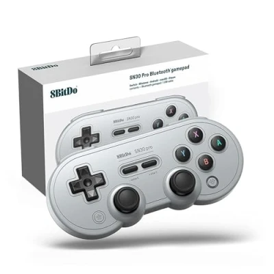 Image de 8BitDo SN30 Pro Manette Bluetooth Sans Fil, Mise à Jour du Joystick Effet Hall, avec Manettes Rumble Vibration Câble USB C Compatible Switch, Windows, Mac OS, Android, Steam Deck