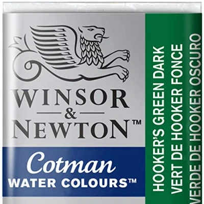 Image de Winsor &amp; Newton Cotman Aquarelle 1/2 Godet Vert De Hooker Foncé