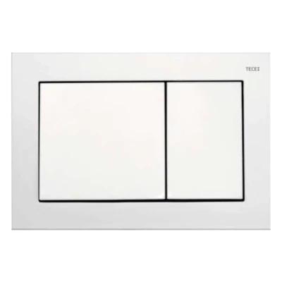 Image de TECE 9.240.800 Plaque de déclenchement WC Base, deux Quantité technique, 1 pièce, blanc, 9.240.700