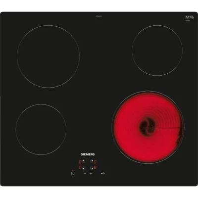 Image de SIEMENS Plaque vitroceramique ET61RBEB8E 4 foyers, 6600 watts totale, sensitive