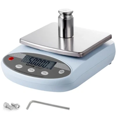Image de VEVOR Balance Analytique Numérique 2000 g x 0,01 g, de Laboratoire Haute Précision avec 13 Unités Conversion, Électronique Scientifique, Affichage LCD, pour Bijoux