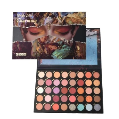 Image de Jinlaili 40 Couleurs Palette de Fards à Paupières pour Femmes, Maquillage Fard Imperméable Longue Durée, d&#039;ombres paupières, À Paupière (B)