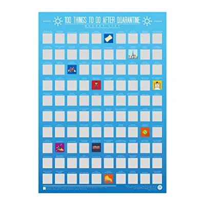 Image de Gift Republic 100 Things To Do After Quarantine Bucket List Poster à gratter