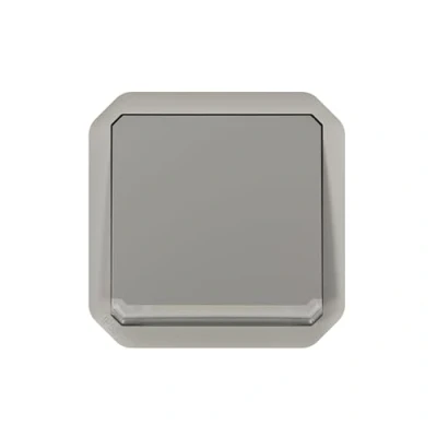 Image de LEGRAND, Plexo New 069530L Interrupteur d&#039;arrêt en saillie 2 broches pour pièces humides IP55 IK07 10 A 250 V Gris