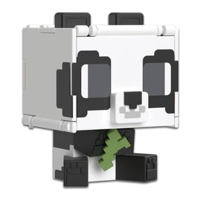 Image de Mattel Minecraft Flippin’ Figs Assortiment de figurines 2 en 1 à manipuler, 9,5 cm, têtes surdimensionnées et design pixélisé (les personnages peuvent varier) HTL48