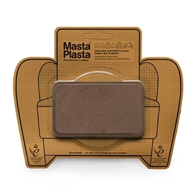 Image de MastaPlasta Patch Autocollant pour la Réparation du Cuir Suédé. Choisissez Couleur/Taille. Premiers secours canapés, sièges de voiture, sacs à main, vestes