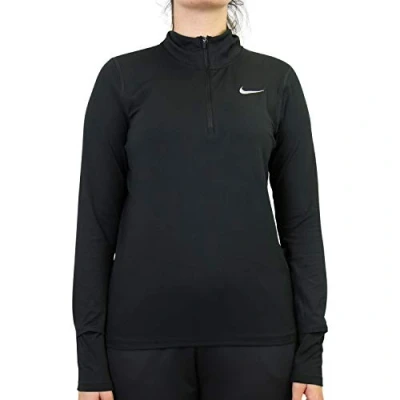 Image de Nike Performance W NK Element TOP HZ Tshirt à manches longues, Femme, Taille: XXL, Black/reflective silver