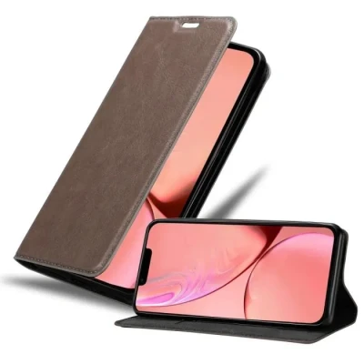Image de Coque pour Apple iPhone 13 MINI en MARRON CAFÉ Housse de protection Étui avec fermeture magnétique, fonction support et compartiment carte Neuf