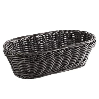 Image de APS panier à baguettes, ovale &quot;PROFI LINE&quot; Panier, en osier polypropylène Dimensions : 28 x 16 cm/Hauteur 8 cm/Couleur Noir