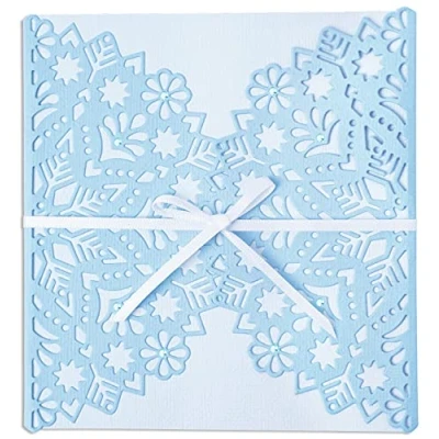 Image de Sizzix Thinlits Matrice de decoupe Enveloppe en Flocon Neige par Lisa Jones, 665344, Plastique, Multicolor, Taille unique
