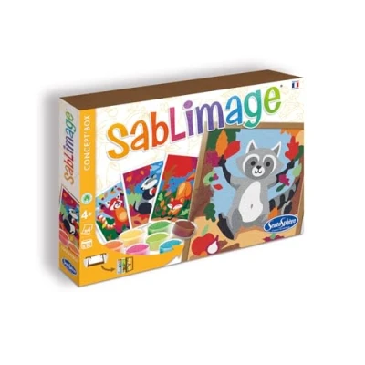 Image de Sentosphère 3908821 Sablimage Kit de peinture au sable pour enfants Motif animaux DIY créatif à partir 4 ans