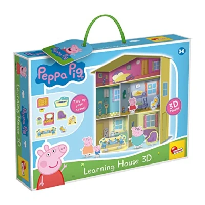 Image de Lisciani Giochi La Maison 3D Peppa Pig Jeu éducatif pour Filles à partir de 3 Ans, Collection, 92055, 39.2 x 6.7 28.5 cm