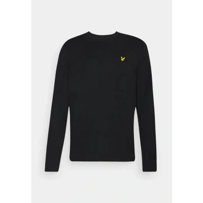 Image de Lyle &amp; Scott Tshirt à manches longues, Homme, Taille: XS, Jet black