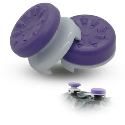 Image de MatoSan® Aim Assist Lot de 2 Embouts surélevés pour Manette 7 mm et 11 précision Compatible avec/Remplacement manettes PS4 PS5 Violet