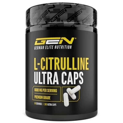 Image de L Citrulline 360 gélules Extra fortement dosé avec 1100 mg par gélule 6600 portion DL Malate 2:1 issue de la fermentation végétale Sans additif indésirable