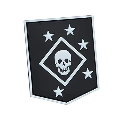 Image de Glow Dark USMC Raiders Marines MARSOC PVC GITD Rubber USA Morale Tactical Fastener Patch