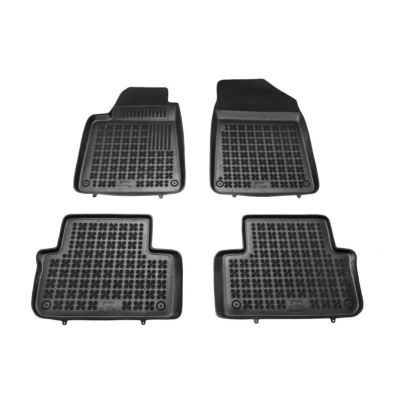 Image de REZAW PLAST 201301 Ensemble de tapis sol Caoutchouc avant et arrière 4 noir Sur mesure PEUGEOT: 407 Berline, SW
