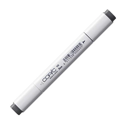 Image de COPIC Classic N 8, Neutral Gray No. Twin Marker avec Une Pointe Moyenne et Fine