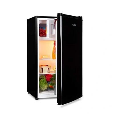 Image de KLARSTEIN Cool Cousin Combiné réfrigérateur congélateur, 80 L :69 et 11 congélateur 3 étoiles, 2 clayettes en verre, compartiments de porte, bac à légumes