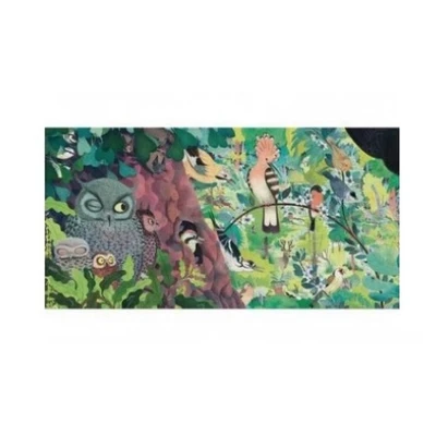 Image de Djeco Gallery OWLS AND Birds Puzzle pour enfants, Taille: One Size, Multi coloured