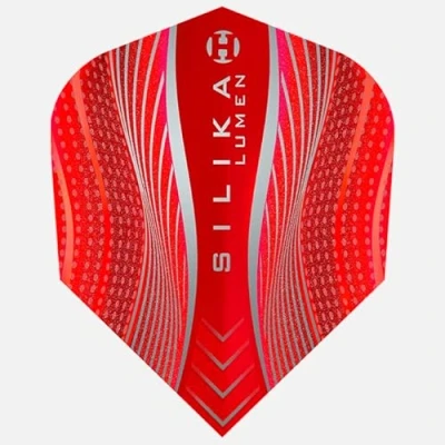 Image de Harrows LUMEN N6 Lot de 5 ailettes fléchettes extra résistantes forme standard (15 ailettes) (rouge)