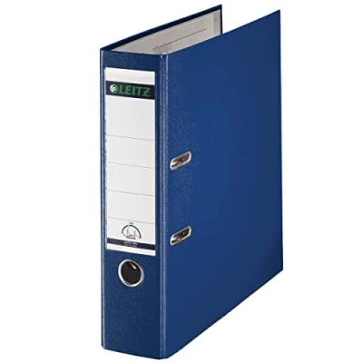 Image de Leitz Plastic Lever Arch File A4 80mm 180 Blue dossier