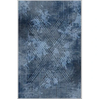 Image de Mani Textile Tapis FISUN Bleu Dimensions 80x150