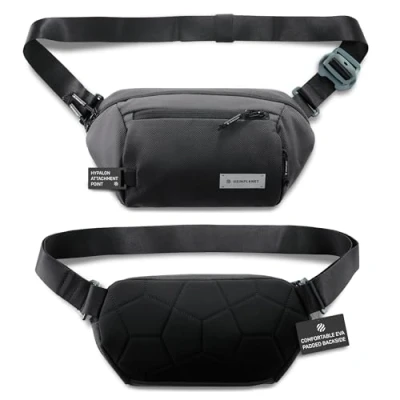 Image de HEIMPLANET Original Transit Line Sling Pocket XL Sac Banane imperméable en DYECOSHELL de Haute qualité Supporte 1% pour la planète (Castlerock)