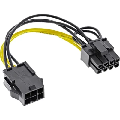Image de Adaptateur électrique interne INLINE 6 broches &gt; 8 Accessoire pour ordinateur