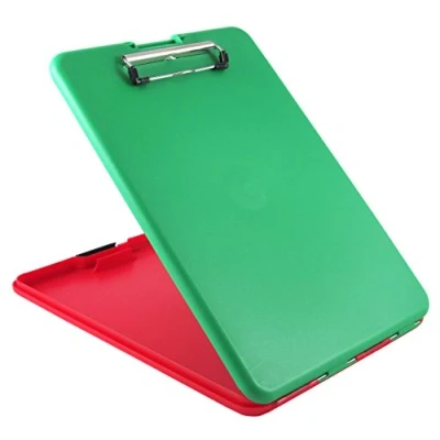 Image de Läufer 55803 SlimMate Show2know Planche à pince d&#039;urgence avec poche intérieure et face arrière en plastique Rouge/vert