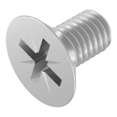 Image de SECCARO Lot de 20 vis à tête fraisée M5 x 10 mm en acier inoxydable V2A VA A2 DIN 965 Phillips PZ Filetage complet